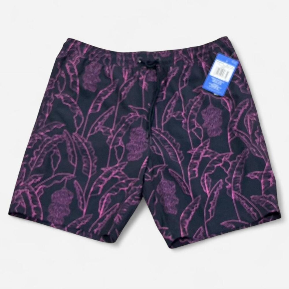 Hurley Men's Purple and Black Swim-briefs-shorts